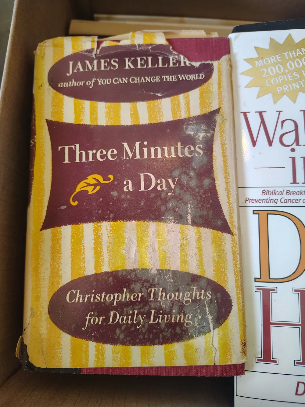Three Minutes a Day - Yellow/Burgundy Devotional Book